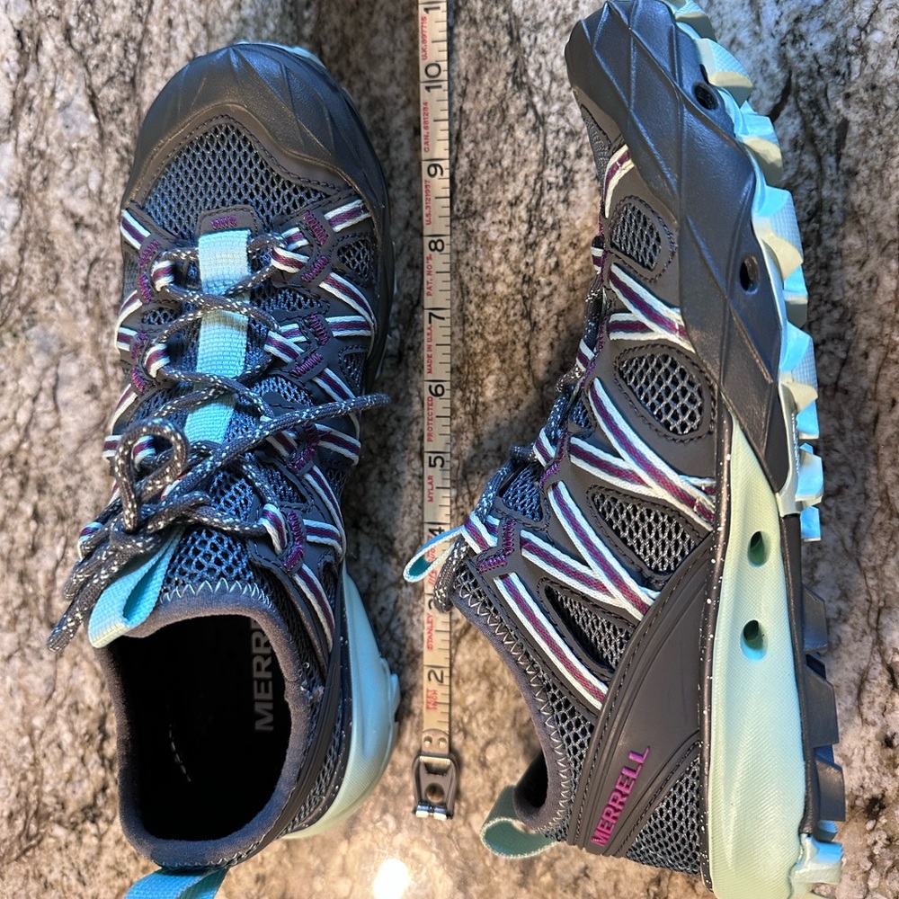 Merrell Shoes Choprock Blue Smoke Outdoor Comfort Hiking Shoes Women' s 6 NWOT - Picture 13 of 15